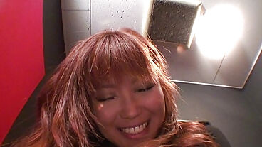 Brunette Asian whore showing off her sweet wet cunt